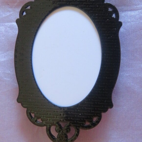 Shimmery Grey Boho CAT Cabochon Pendant with Cord (F60) - Picture 4 of 4